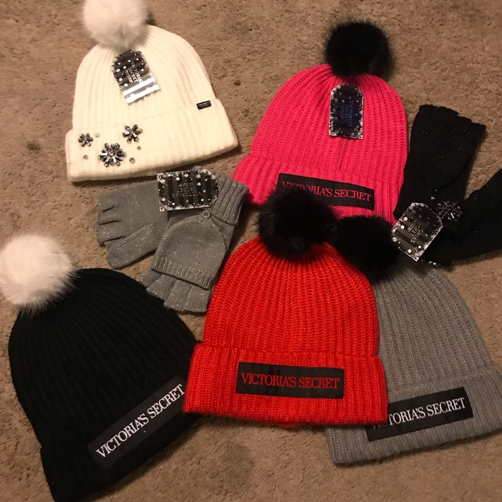 Victoria Secret winter hats.